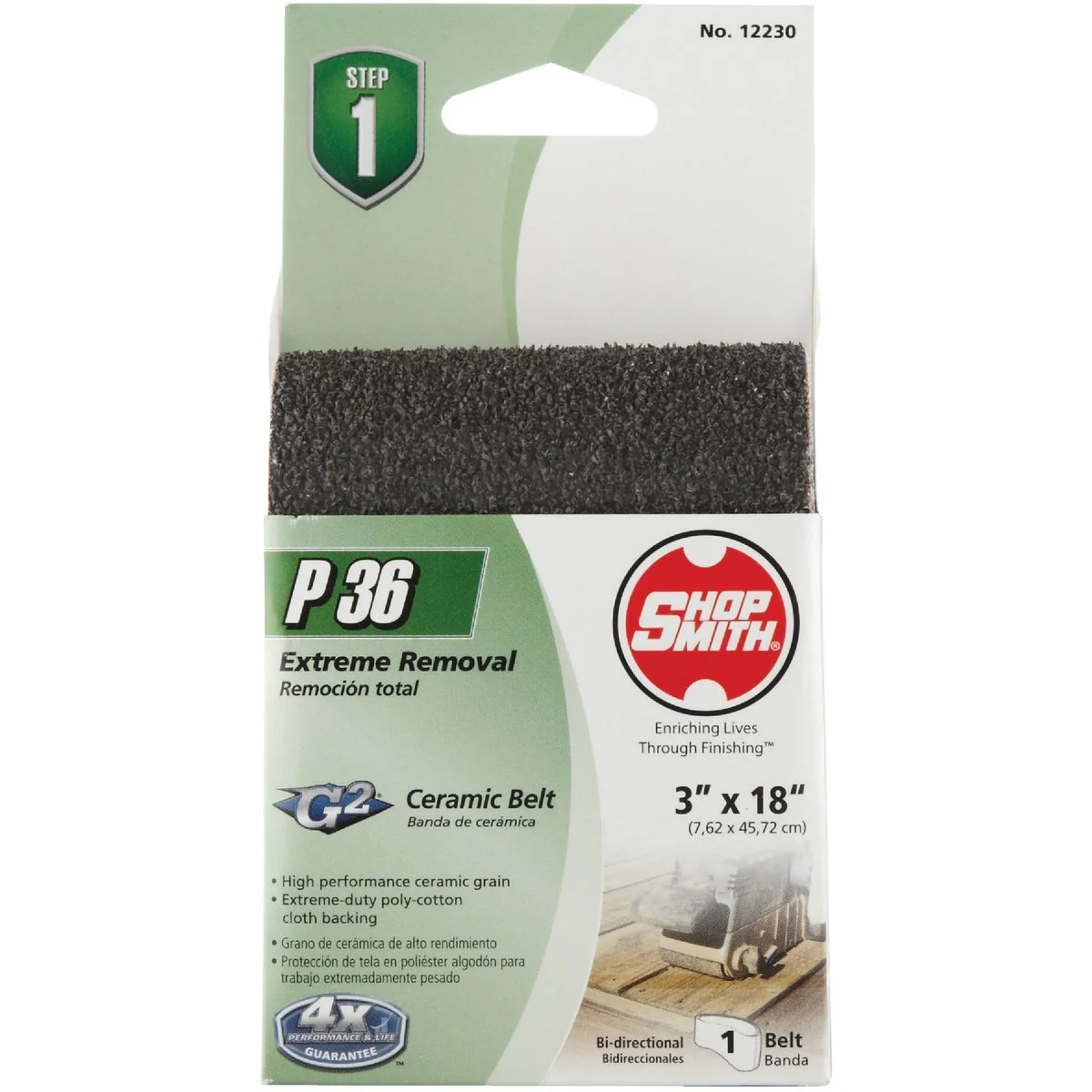 Sustainable Gator Blade 3 In. x 18 In. 36 Grit Heavy-Duty Sanding Belt Healthy