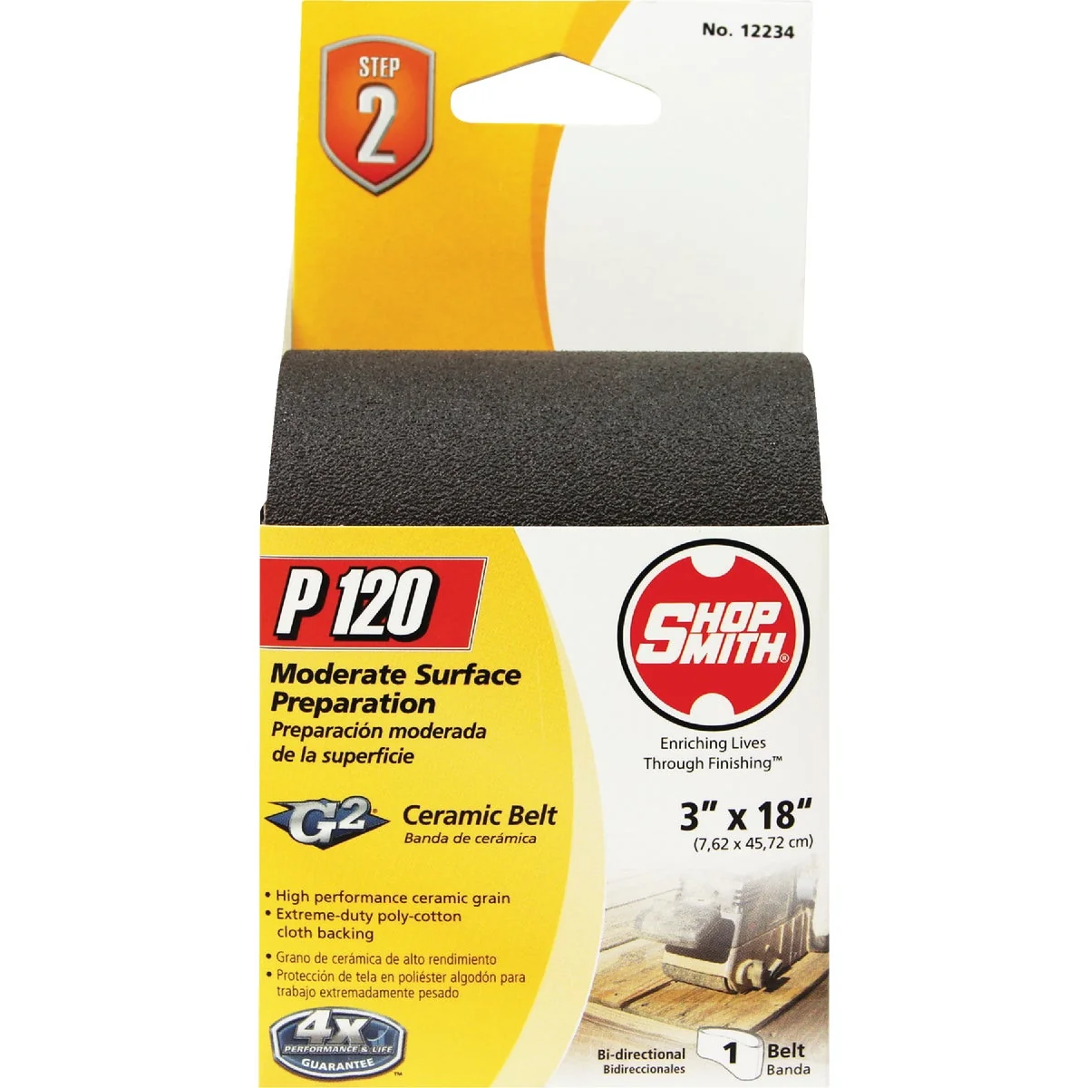 High-Quality Gator Blade 3 In. x 18 In. 120 Grit Heavy-Duty Sanding Belt Safe