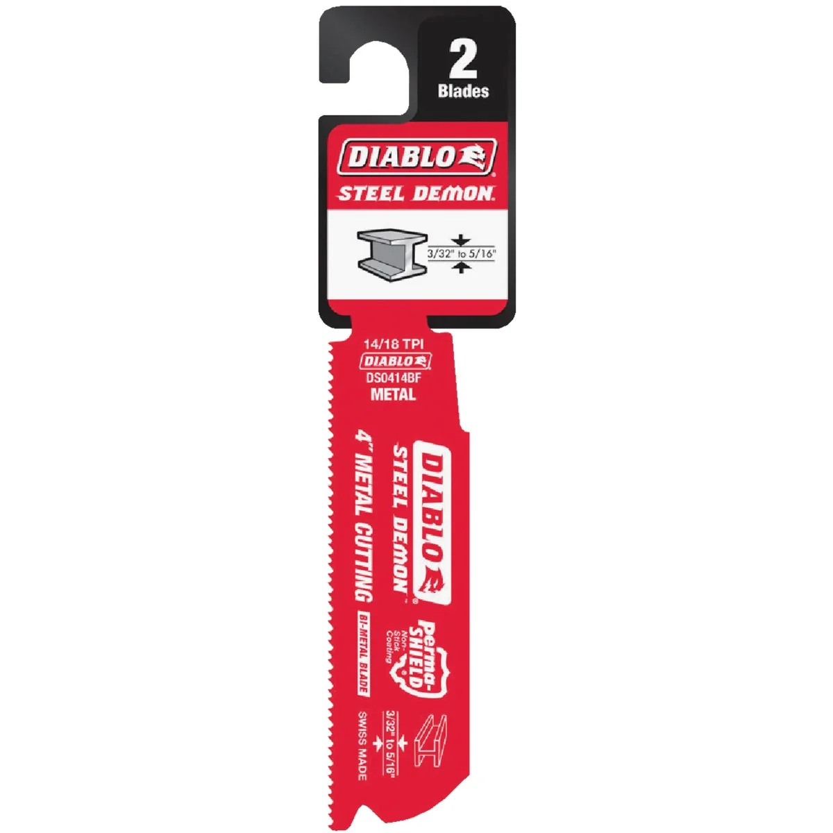Relaxed Diablo Steel Demon 4 In. 14 18 TPI Medium Metal Reciprocating Saw Blade 2-Pack Effective