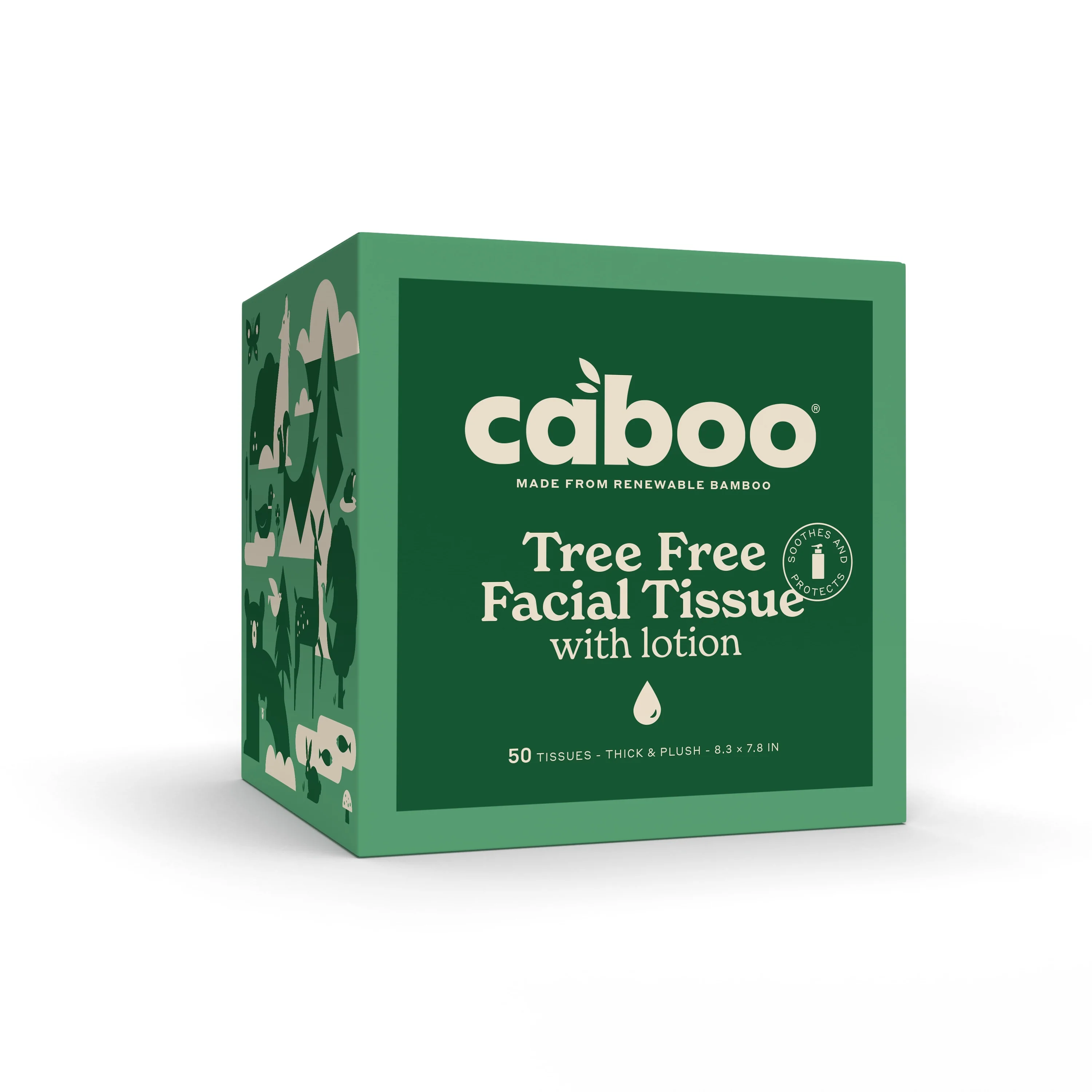 Fast Caboo Tree Lotion Facial Tissue Cube - 50 sheets per box Sophisticated