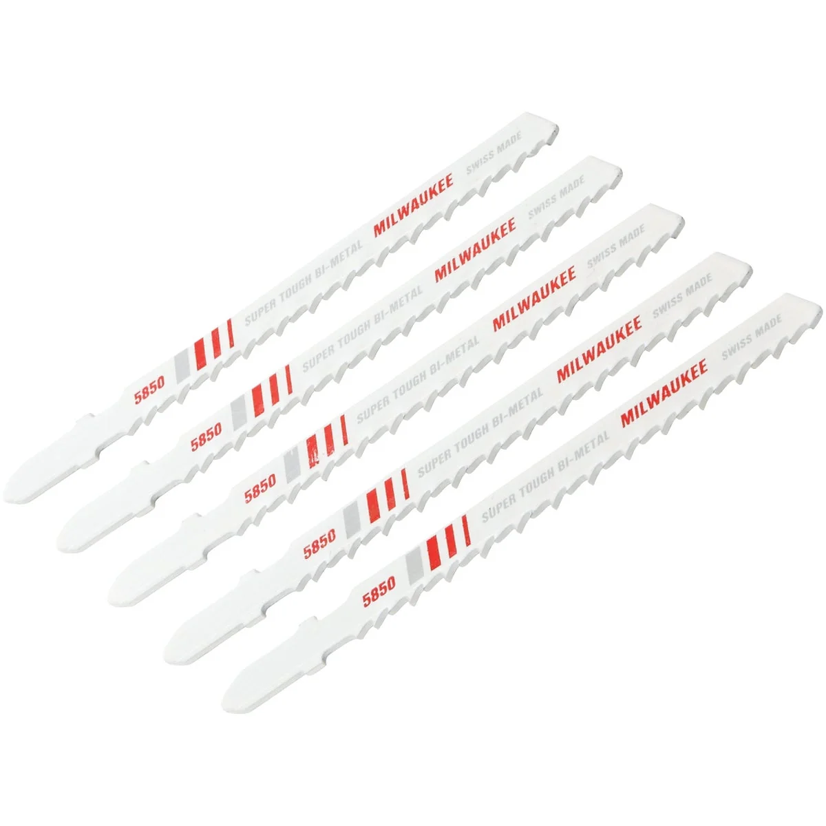 Next-Generation Milwaukee T-Shank 4 In. x 8 TPI Bi-Metal Jig Saw Blade Metal Cutting 5-Pack Official