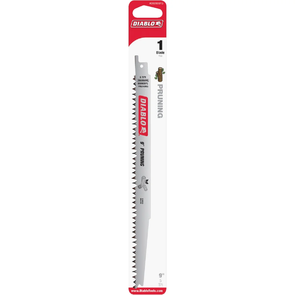 Exclusive Diablo 9 In. 5 TPI Pruning Reciprocating Saw Blade 5-Pack Breathable