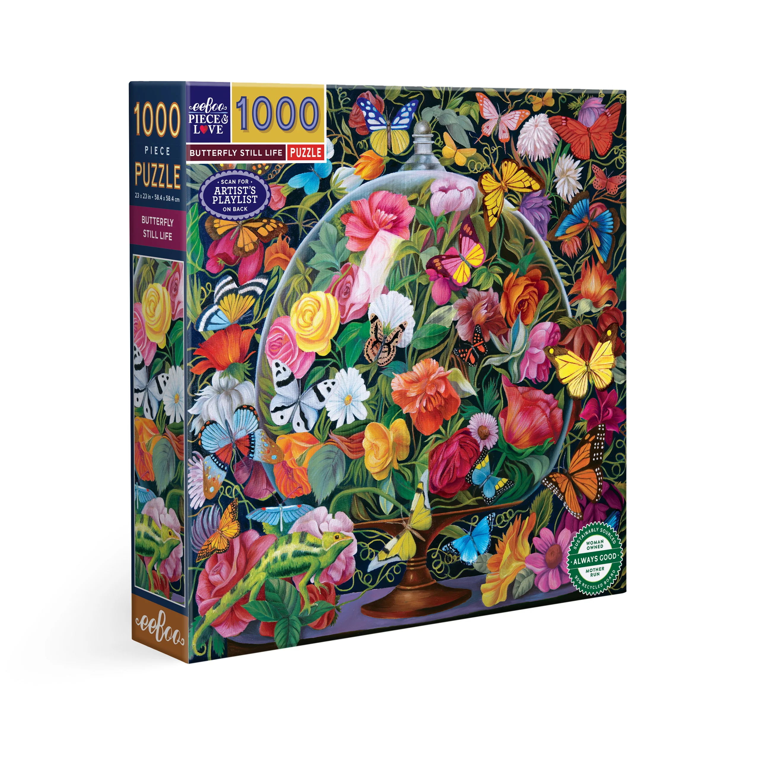 Excellent eeBoo Piece Love Butterfly Still Life 1000 Piece Puzzle Refined