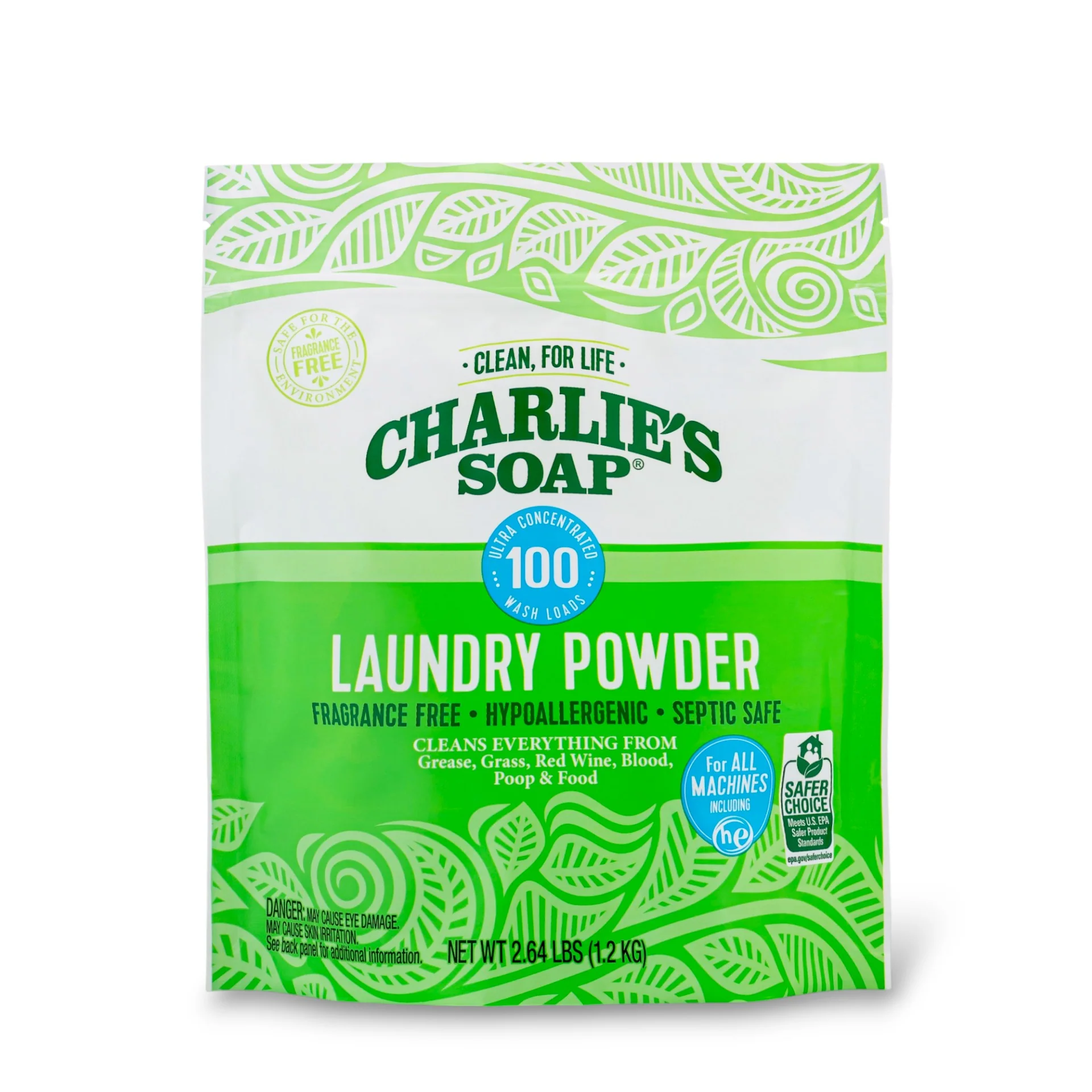 Casual Charlie's Soap Powder Laundry Detergent - Ultra Concentrated Refined