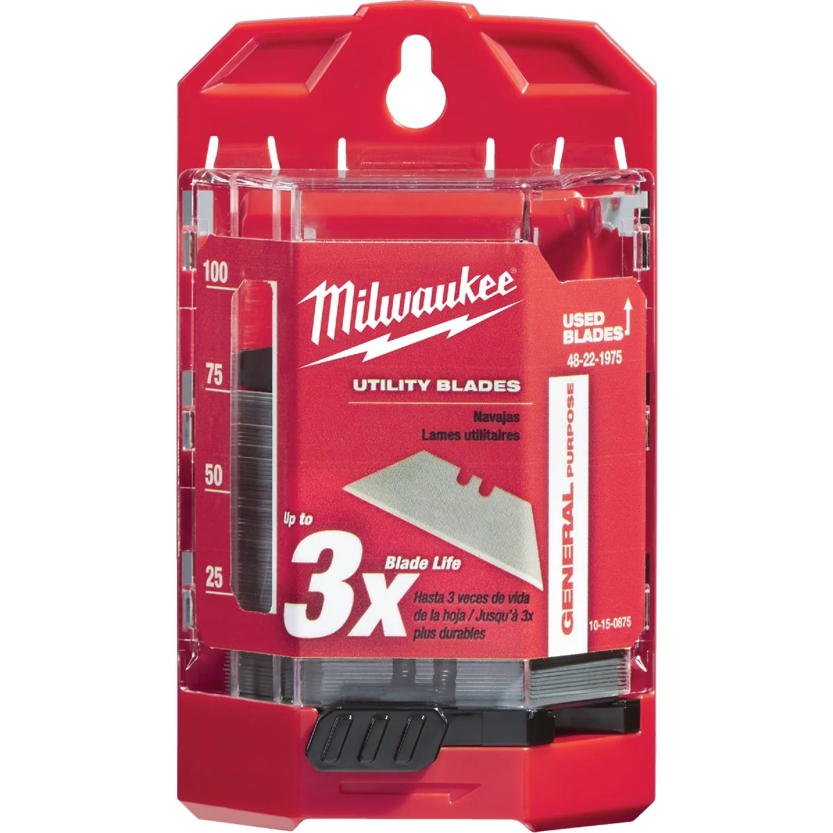 Fine Milwaukee General Purpose 2-Point 2-3 8 In. Utility Knife Blade 75-Pack Premium Material