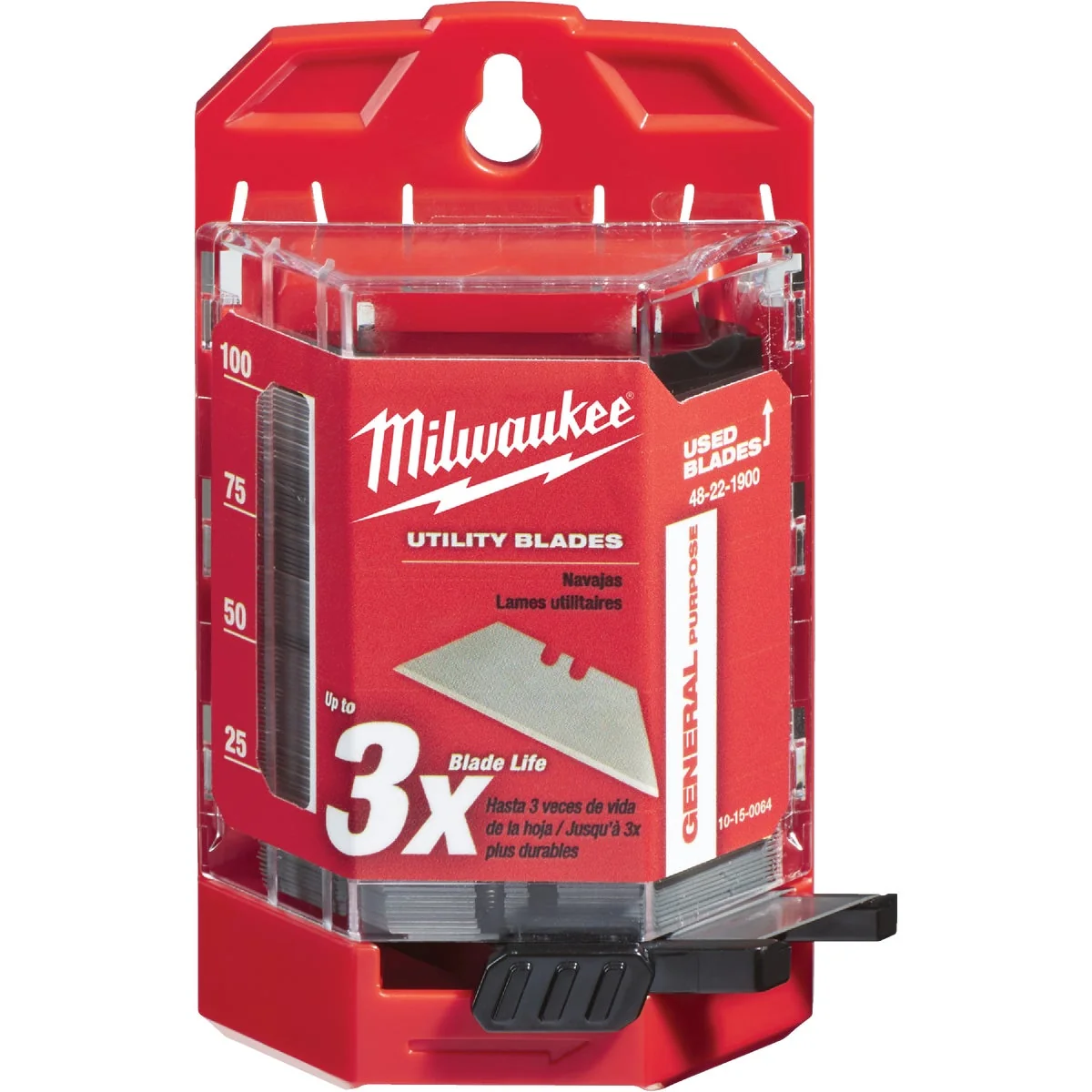 Contemporary Milwaukee General Purpose 2-Point 2-3 8 In. Utility Knife Blade 100-Pack Superior