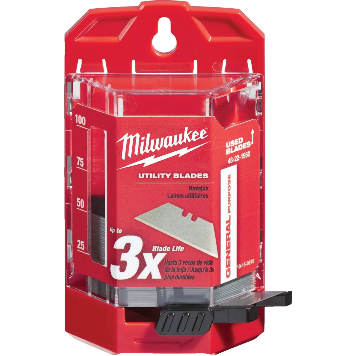 Fine Crafted Milwaukee General Purpose 2-Point 2-3 8 In. Utility Knife Blade 50-Pack Luxury