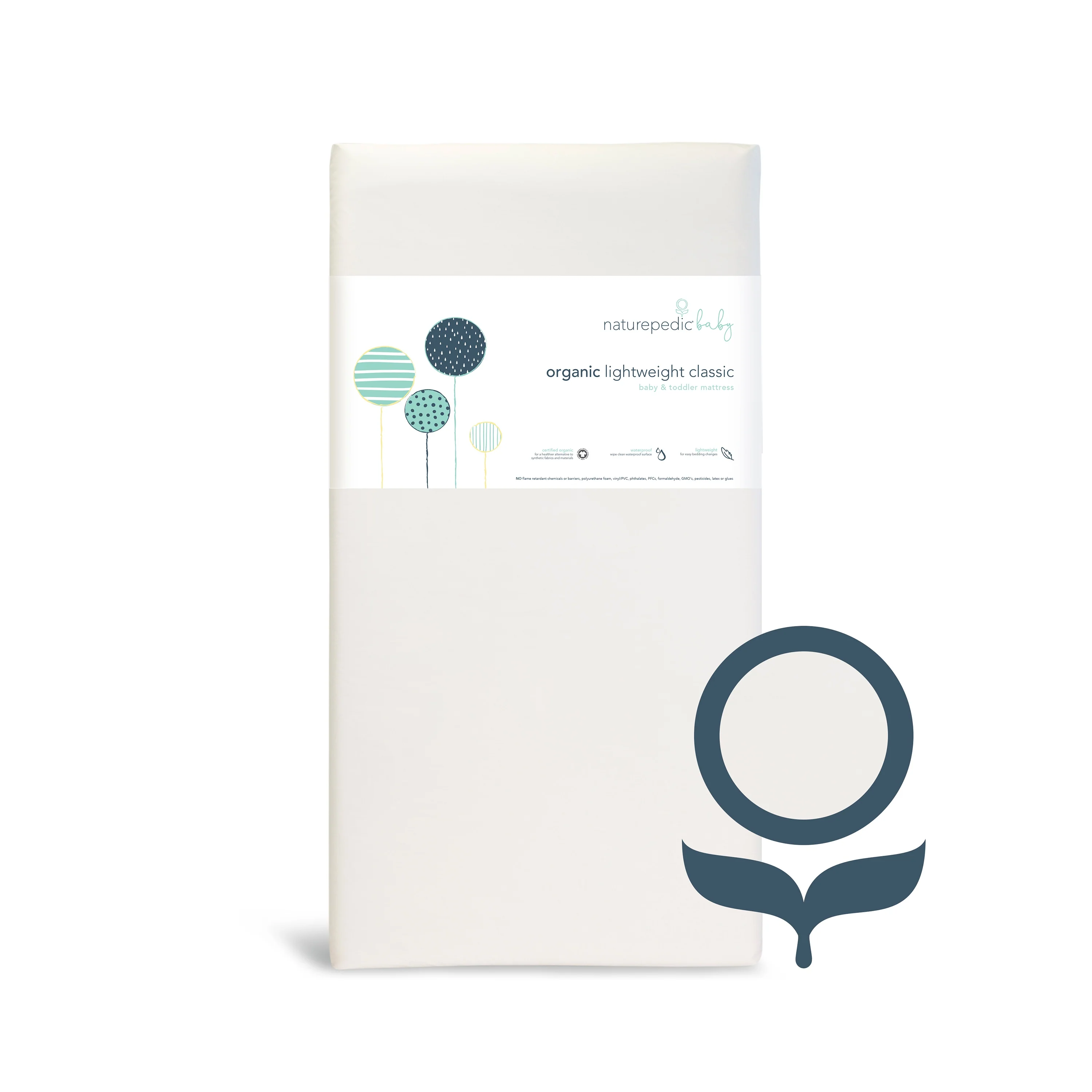 Original Design Naturepedic Classic Baby Crib Mattress - Organic Cotton Artisan