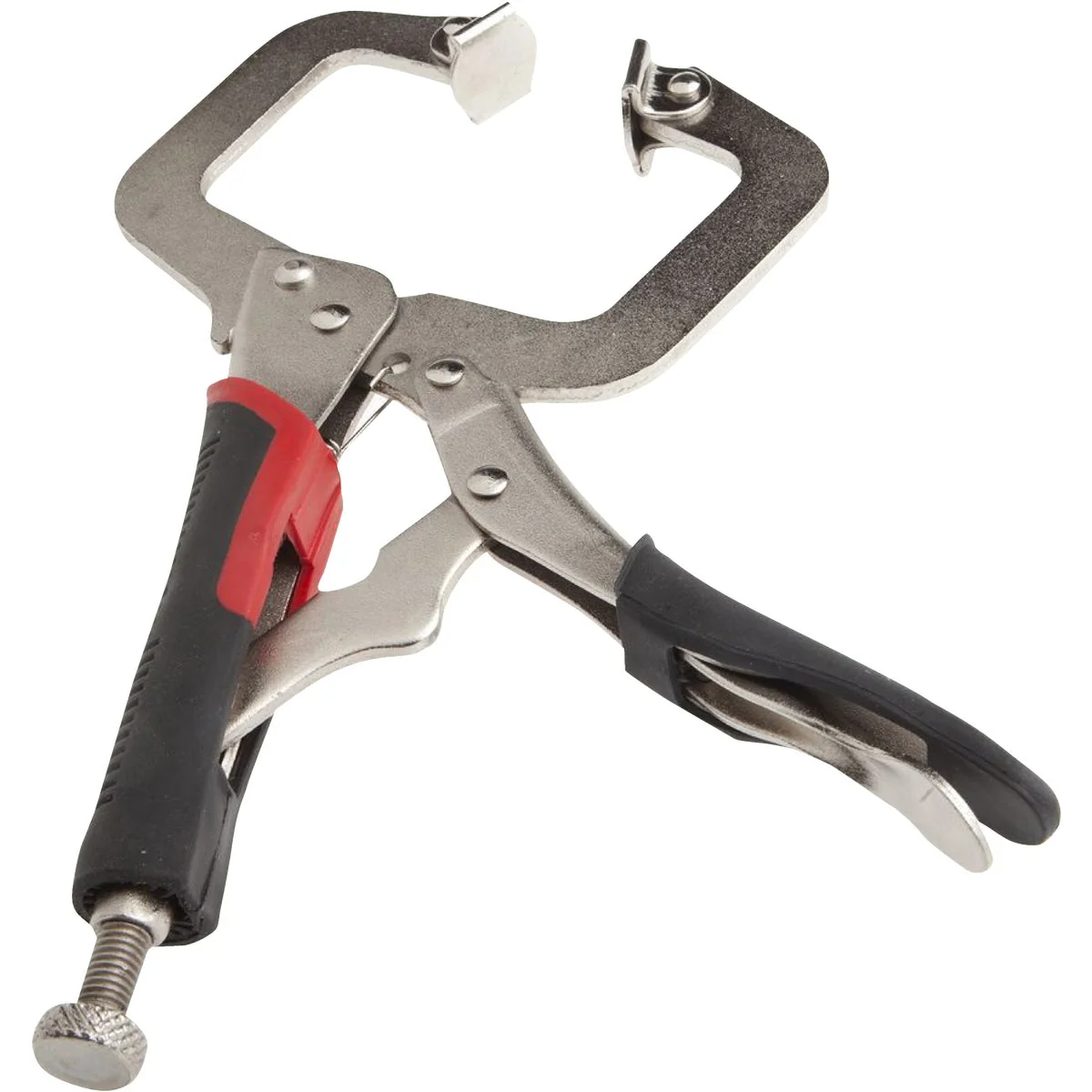 Exclusive Forney 9 In. Cushion Grip Locking C-Clamp with Swivel Jaws Consistent