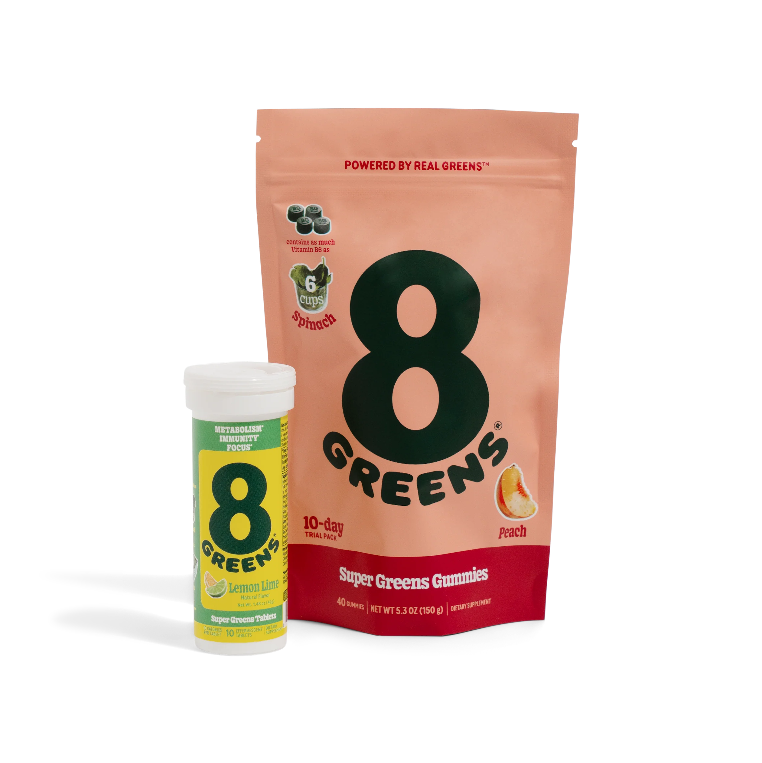 Trusted 8Greens 10 Day Trial Kit - Gummies Tablets Crafted