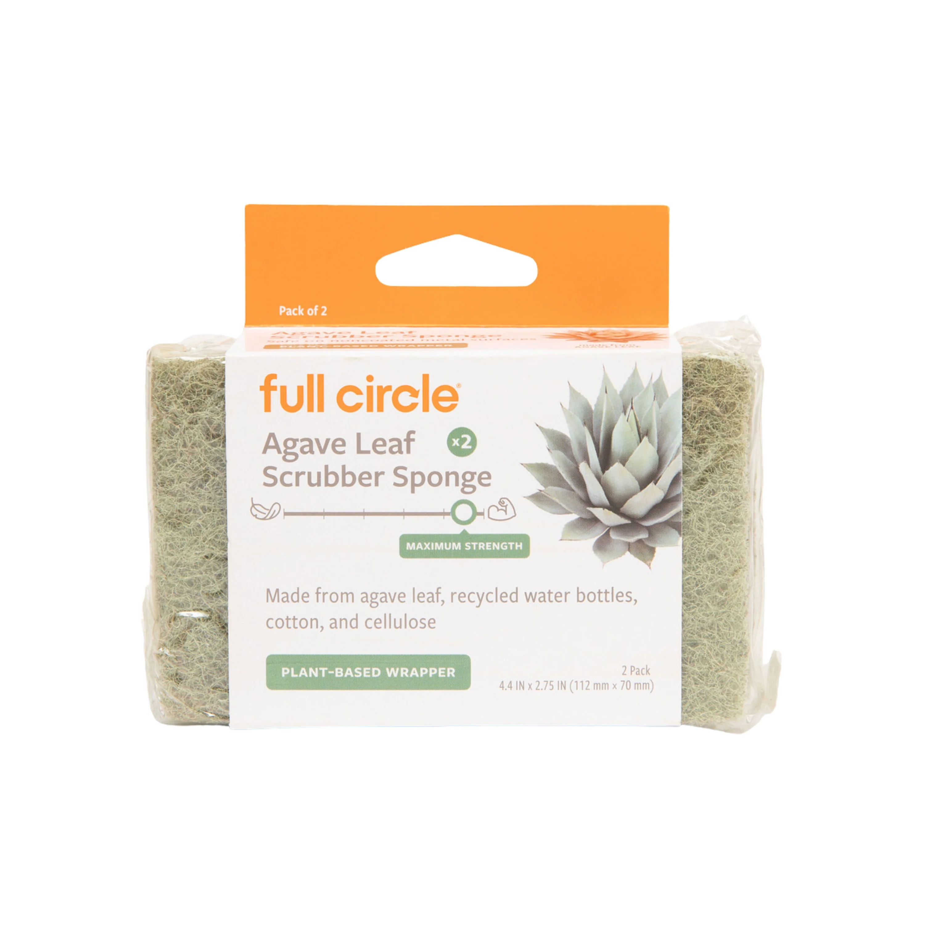 Comfortable Full Circle Agave Leaf Scrubber Sponges Pack Selected