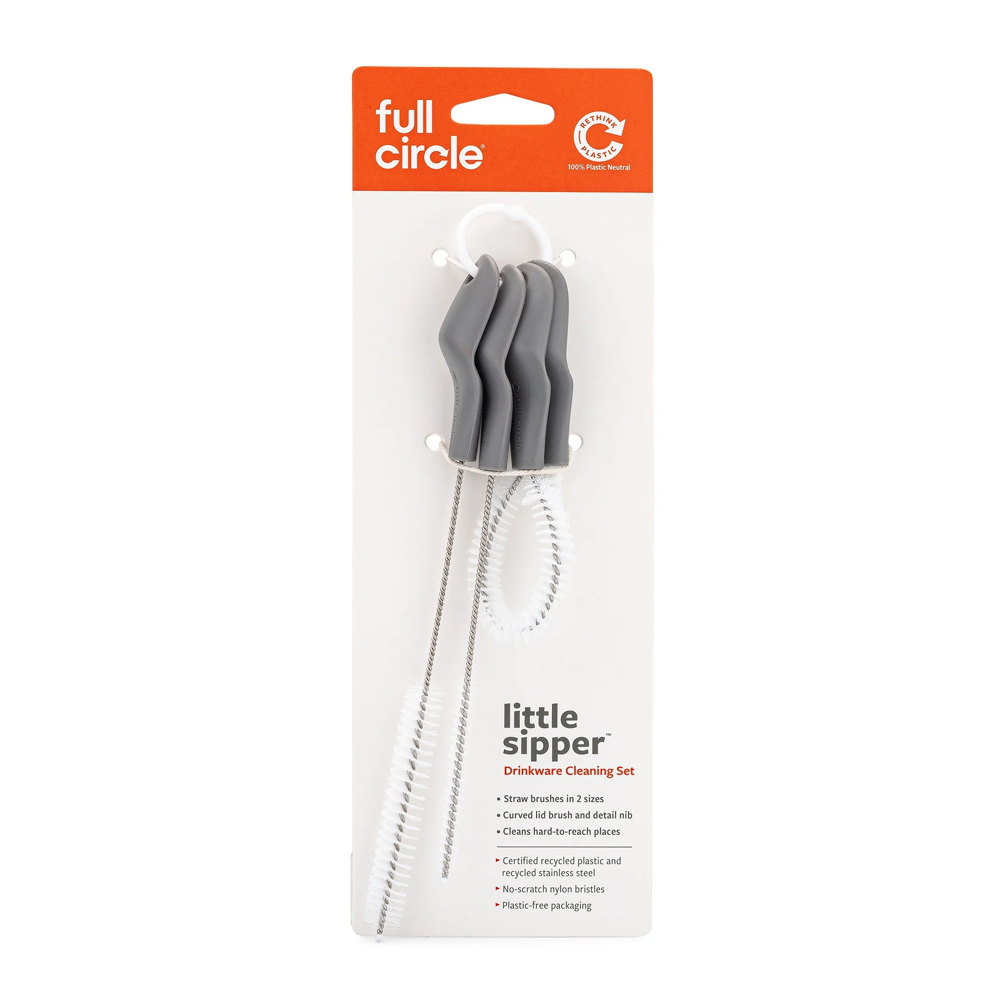 Professional Full Circle Little Sipper - Drinkware Cleaning Brush Set Smart