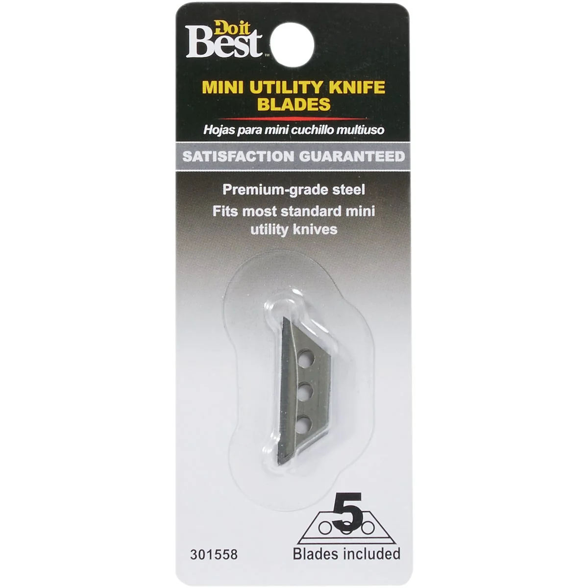 Trusted Do it Micro Knife Blades 5-Count Reusable