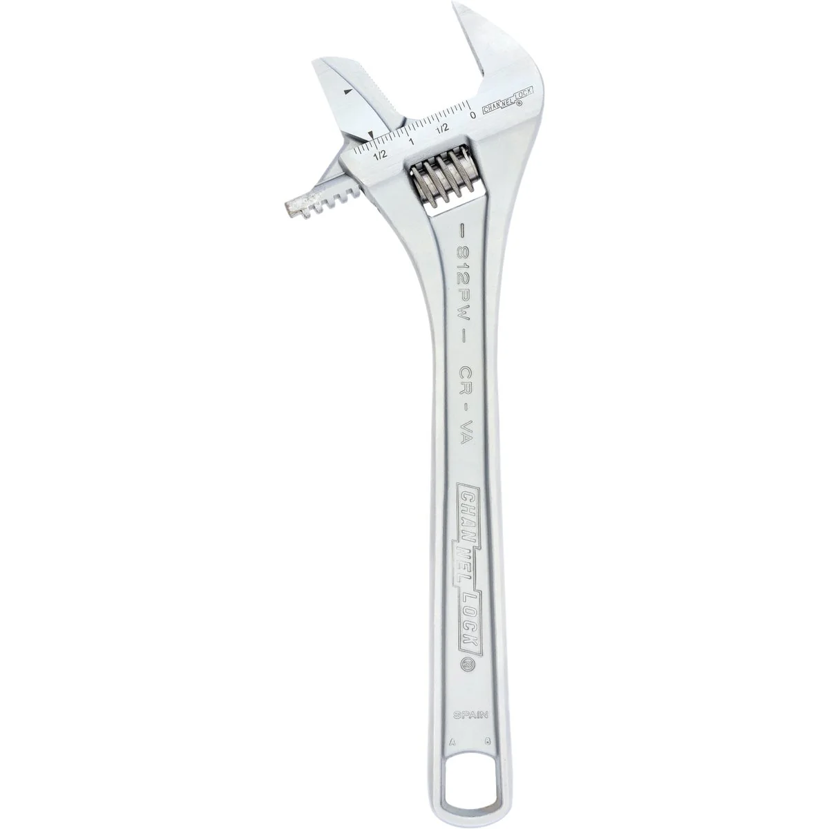 User-Friendly Channellock 12 In. Steel Adjustable Pipe Wrench with Extra Wide Reversible Jaw Pure