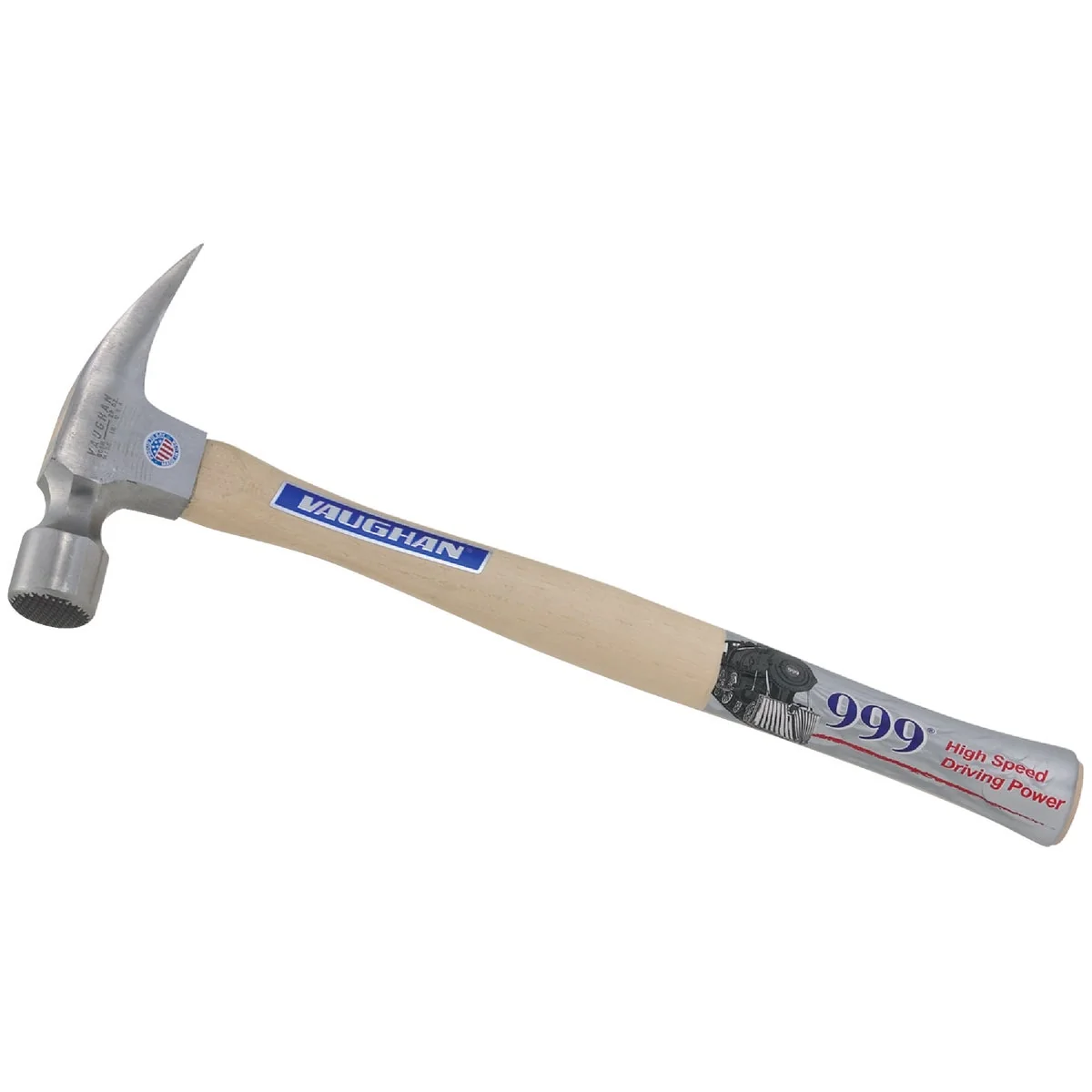 Flexible Vaughan 28 Oz. Milled-Face Framing Hammer with Hickory Handle Relaxed