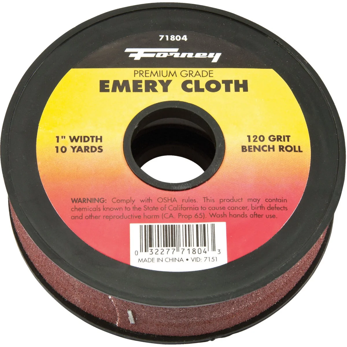 Proven Forney 1 In. W. x 10 Yd. L. 120 Grit Premium Grade Emery Cloth Original Design