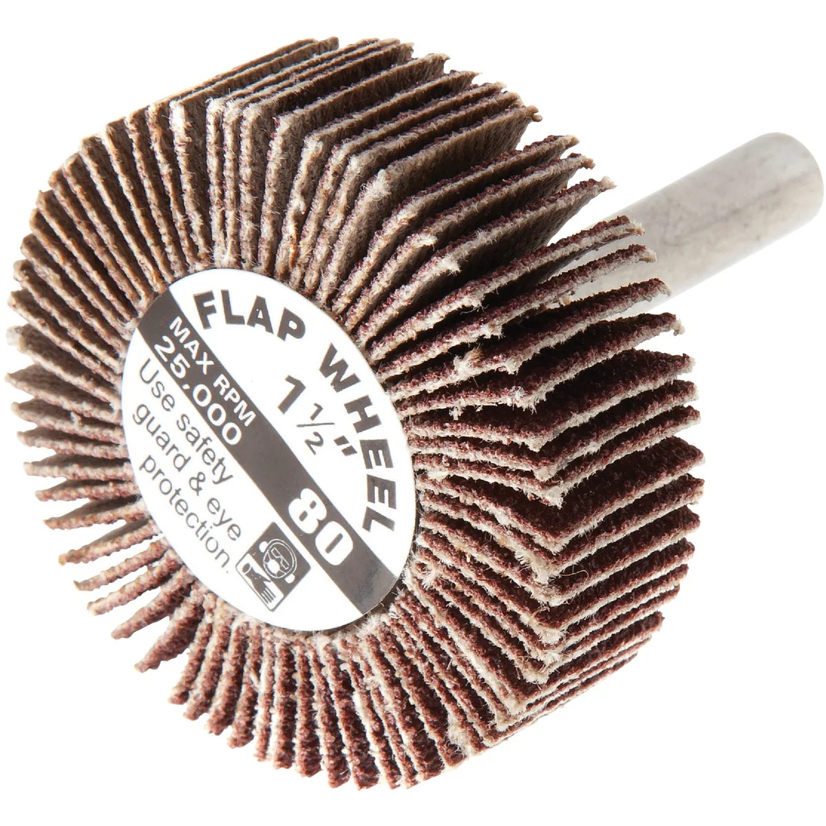 Authentic Forney 1-1 2 In. x 1 4 In. 80 Grit Shank Mounted Flap Sanding Wheel Dependable