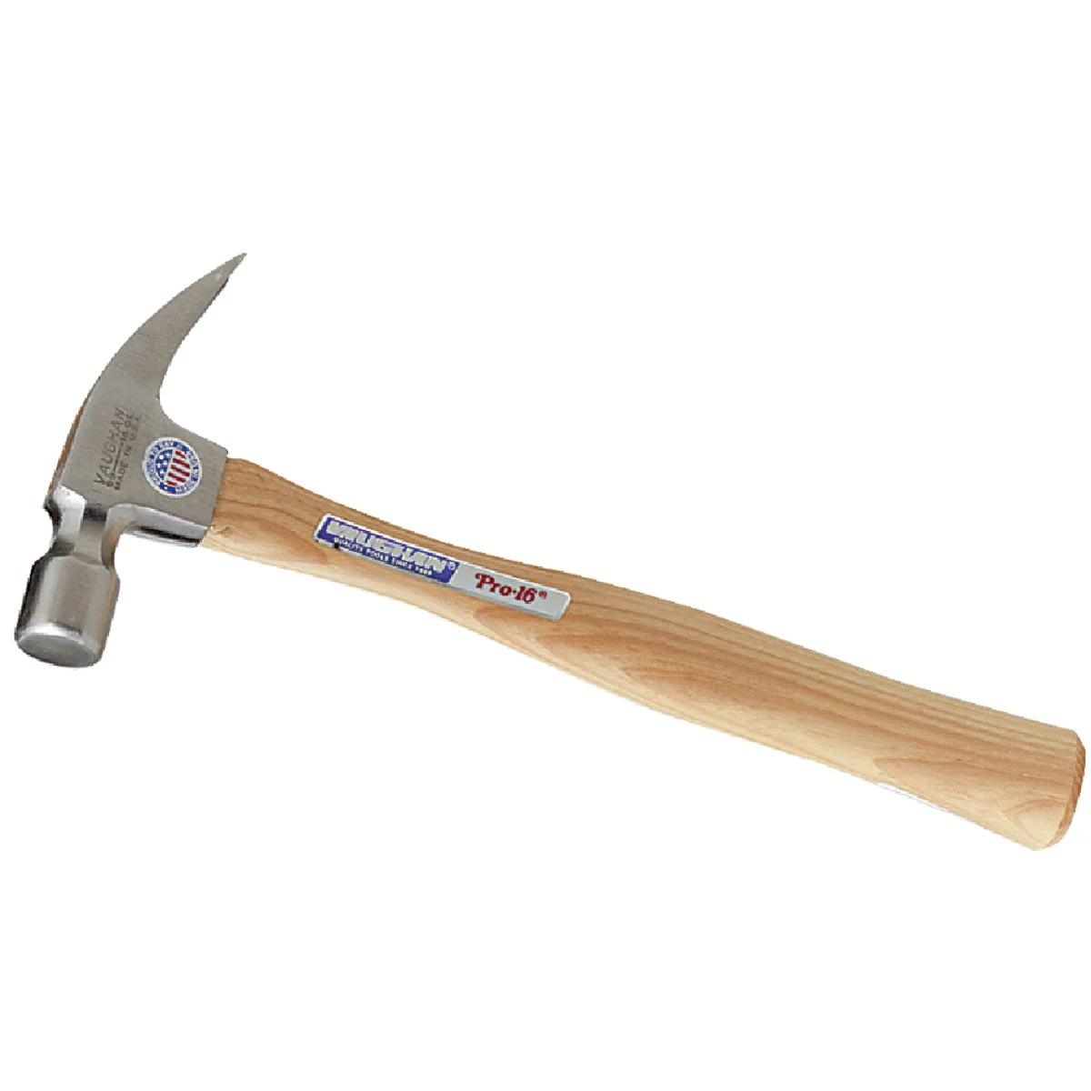 Detailed Vaughan 16 Oz. Smooth-Face Rip Claw Hammer with Hickory Handle Lightweight