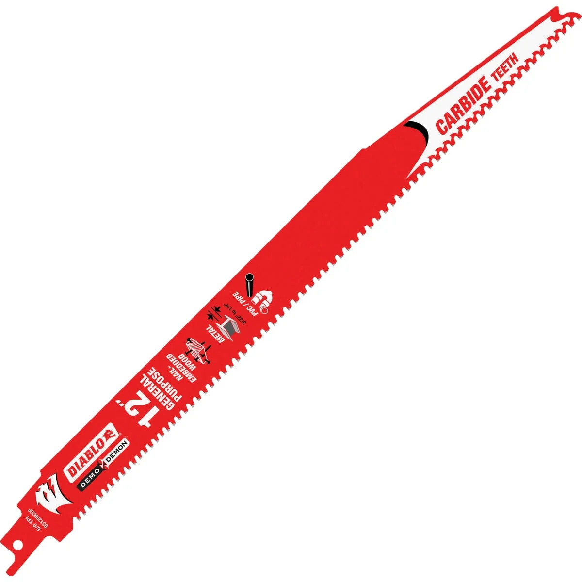 Quality Diablo Demo Demon 12 In. 6 9 TPI Carbide General Purpose Reciprocating Saw Blade Flexible