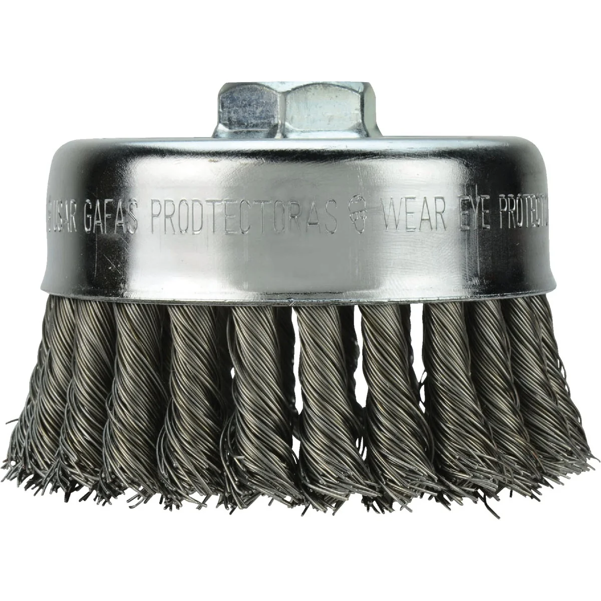 Classic Milwaukee 4 In. Knotted .020 In. .023 In. Angle Grinder Wire Brush Reliable