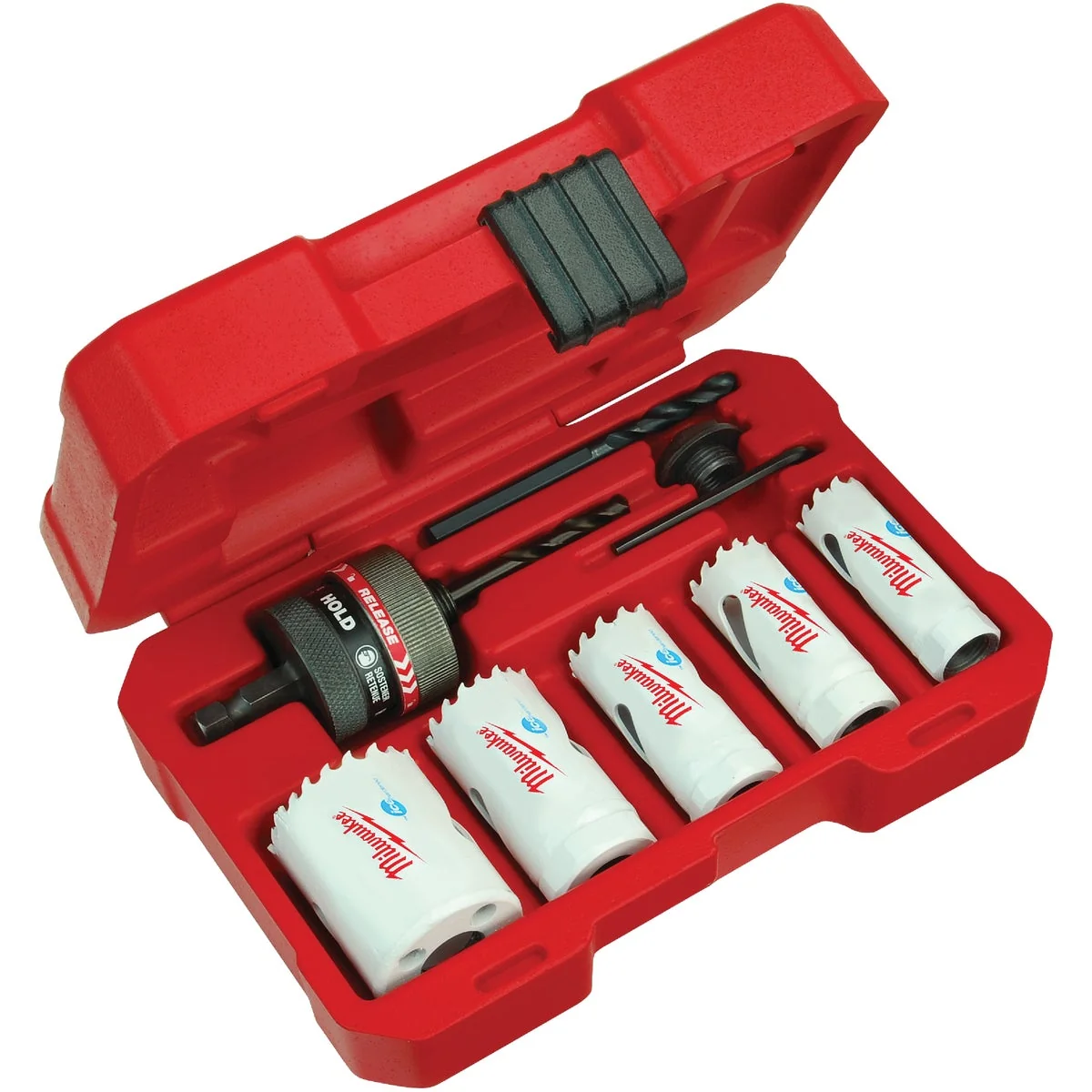 Natural Milwaukee Ice Hardened Bi-Metal General Purpose Hole Saw Set 9-Piece Trendy