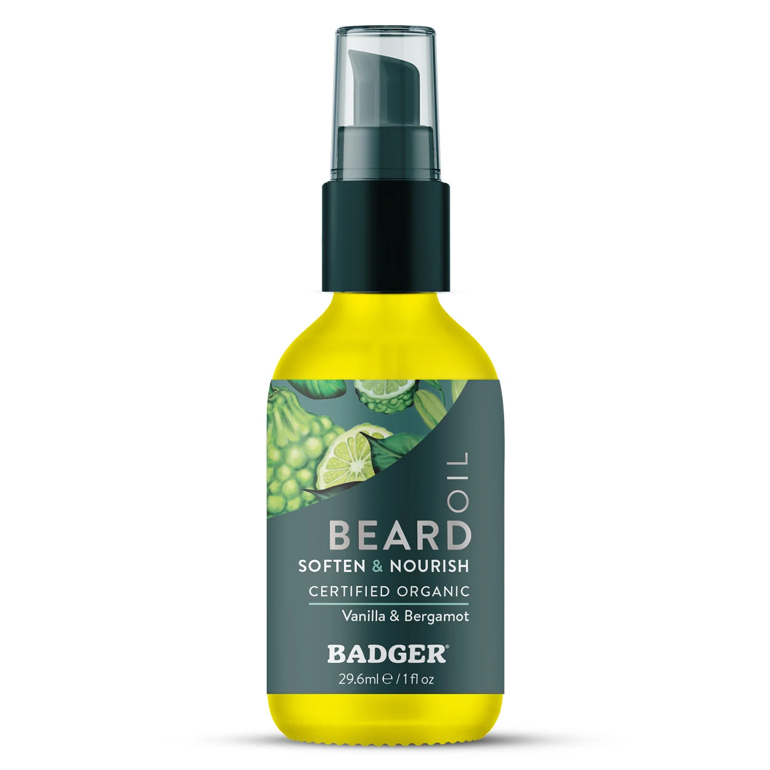 Original Design Badger Balm Organic Beard Oil - Soften Nourish Top-Quality