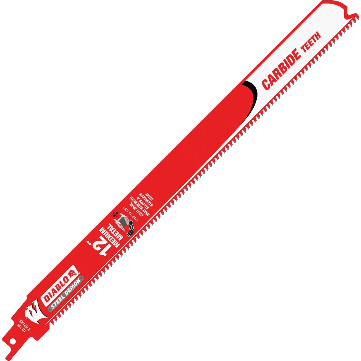 Modern Diablo Steel Demon 12 In. 10 TPI Carbide Medium Metal Reciprocating Saw Blade Environmentally Friendly