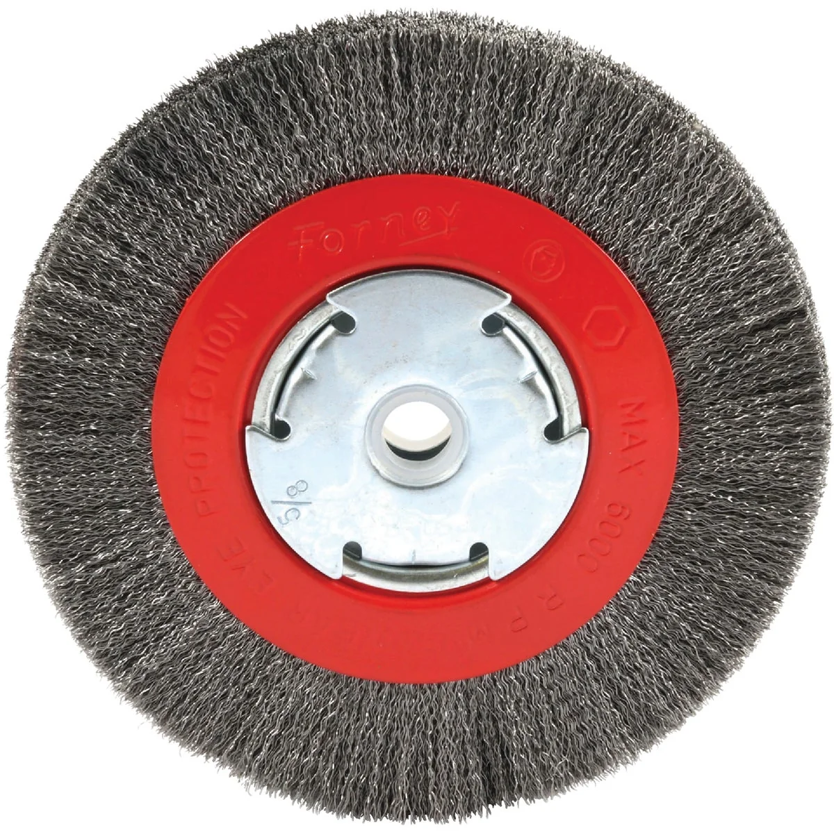 Crafted Forney 6 In. Crimped Fine .008 In. Bench Grinder Wire Wheel Fashionable