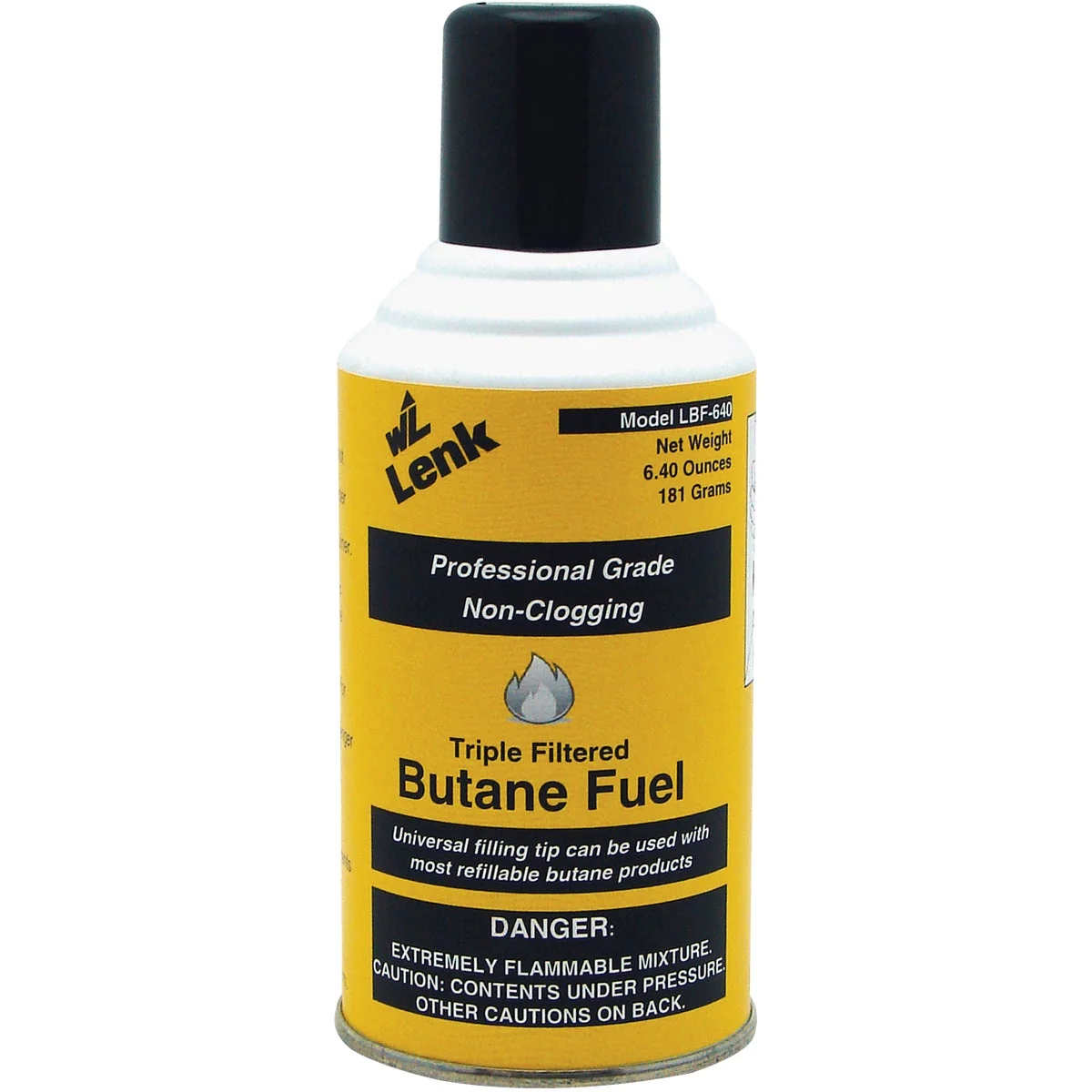 Original Wall Lenk 6.4 Oz. Professional Grade Butane Fuel Cylinder Contemporary