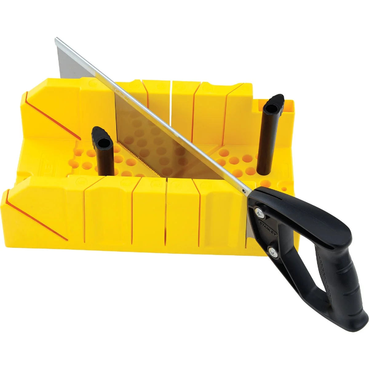 Practical Stanley Plastic Clamping Miter Box 14 In. Saw Solid