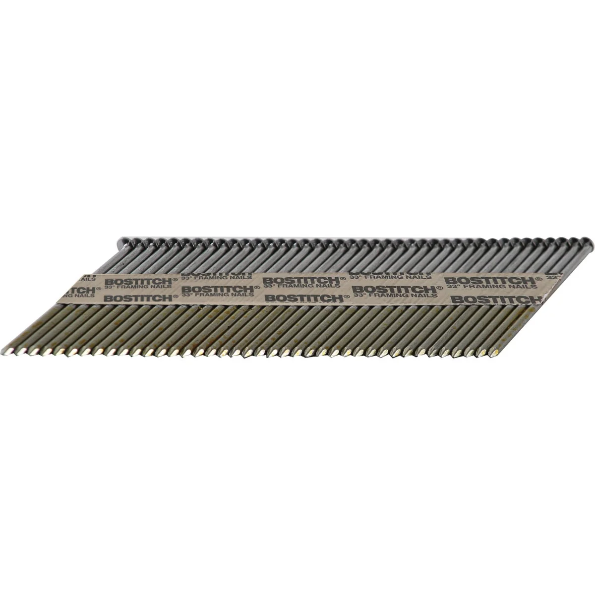 High-End Bostitch 30 Degree Paper Tape Bright Offset Round Head Framing Stick Nail 3-1 4 In. x .120 In. 2500 Ct. Fashionable