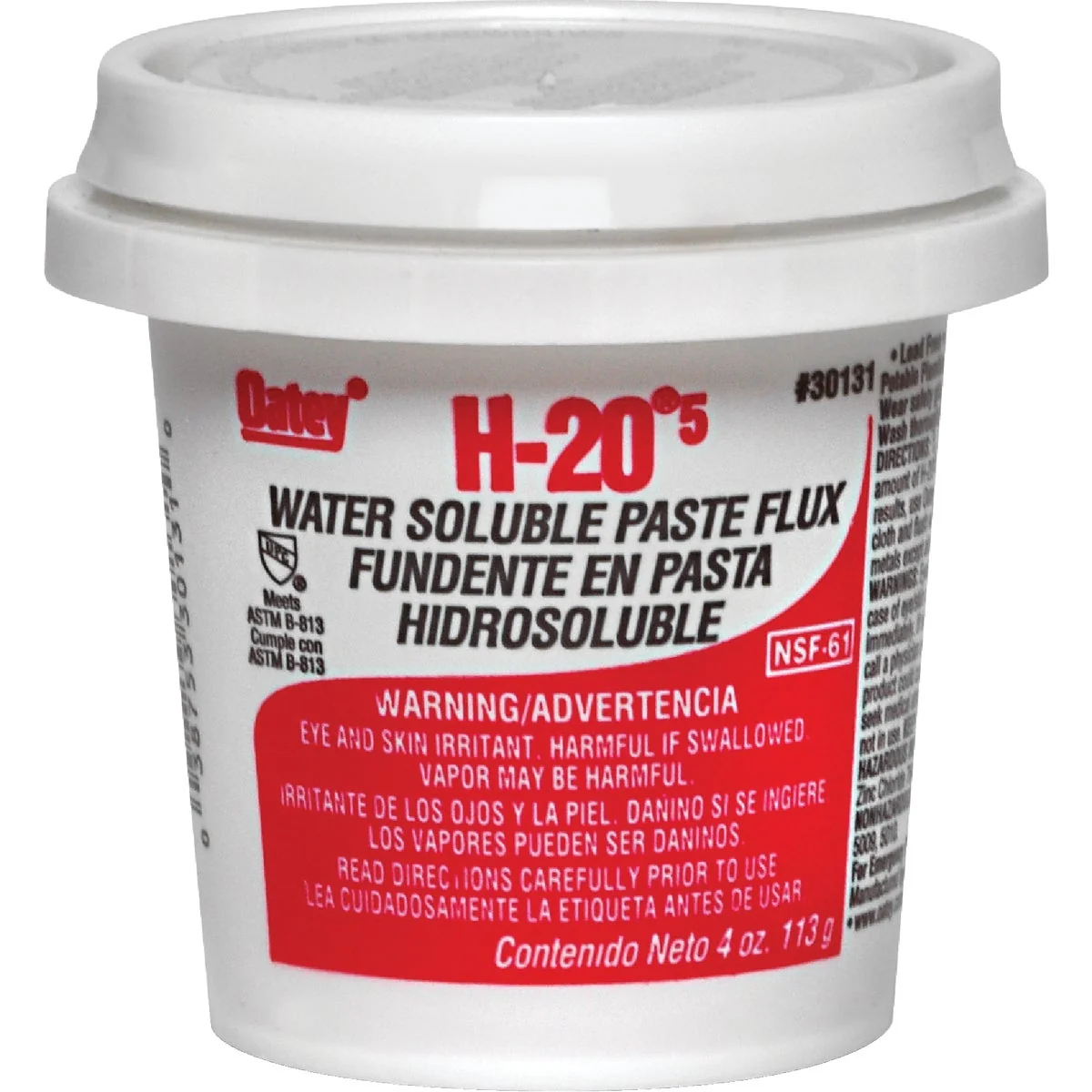 Powerful Oatey H-205 8 Oz. Water Soluble Soldering Flux Paste Soft