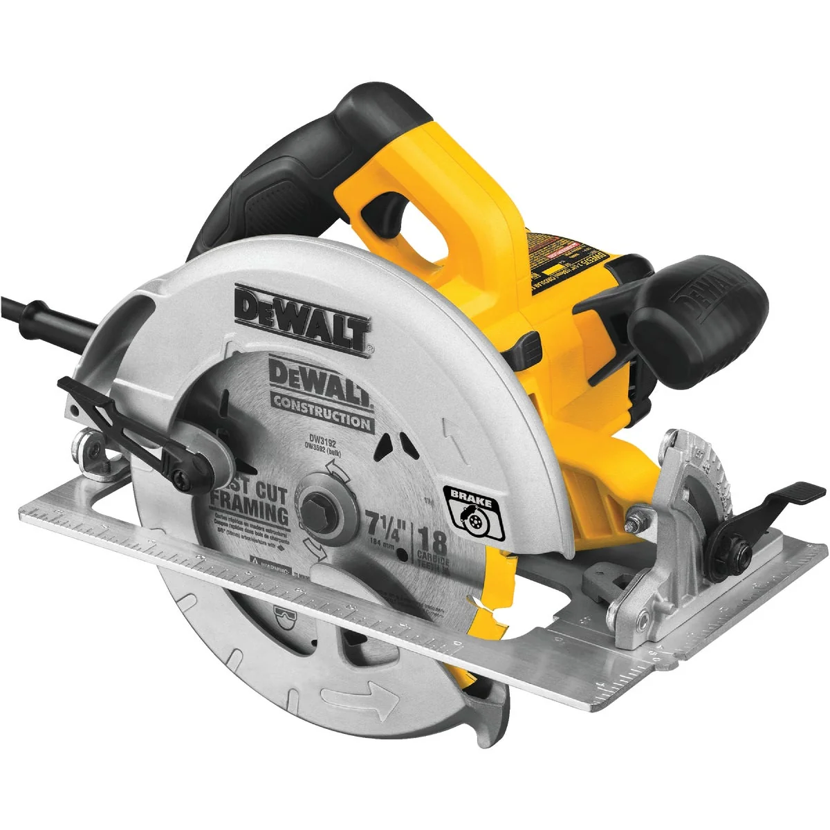 Smart DeWalt 7-1 4 In. 15-Amp Circular Saw with Electric Brake Natural