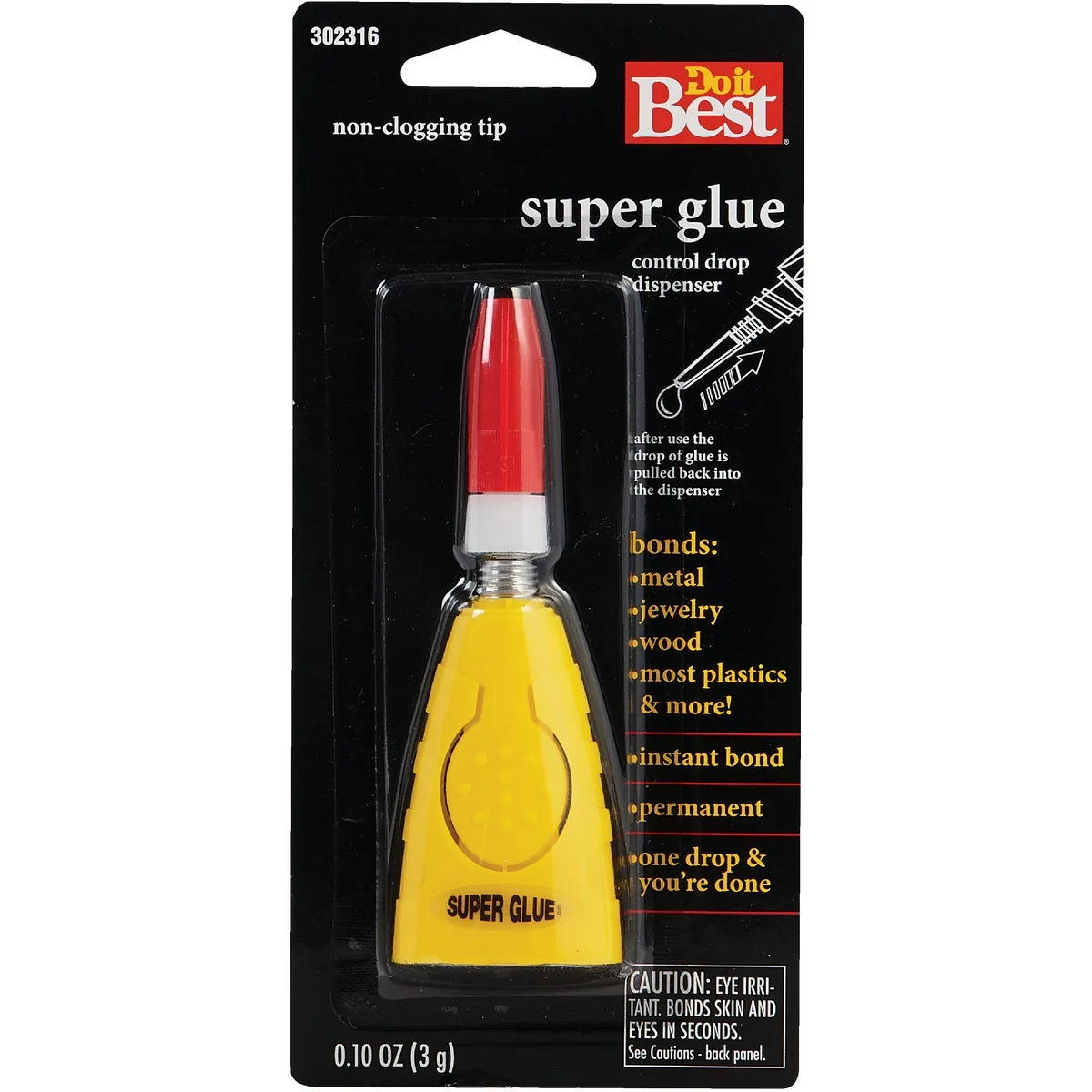 Fine Crafted Do it 0.10 Oz. Liquid Super Glue with Control Drop Dispenser Fashionable