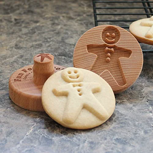 Environmentally Friendly Wood Cookie Stamp Innovative