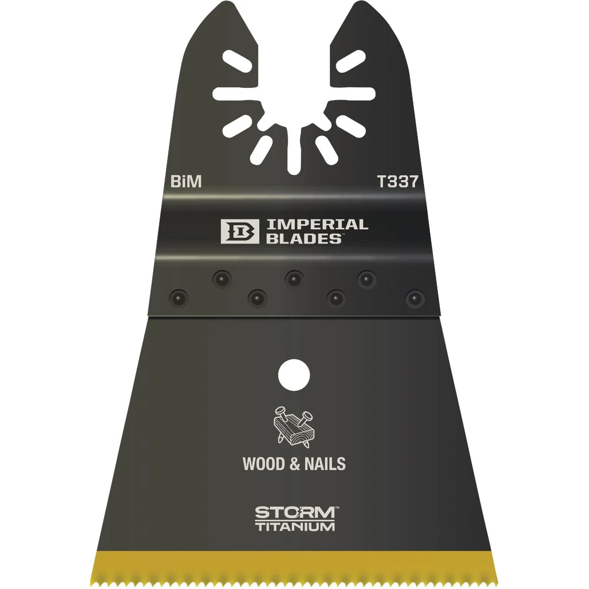 Optimized Imperial Blades ONE FIT 2-1 2 In. Titanium Coated Bi-Metal Storm Oscillating Blade Dependable