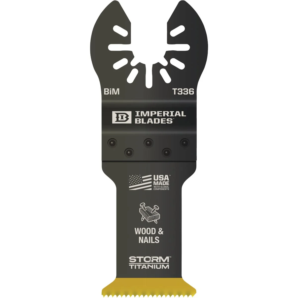 Breathable Imperial Blades ONE FIT 1-1 4 In. Titanium Coated Bi-Metal Storm Oscillating Blade Fashionable