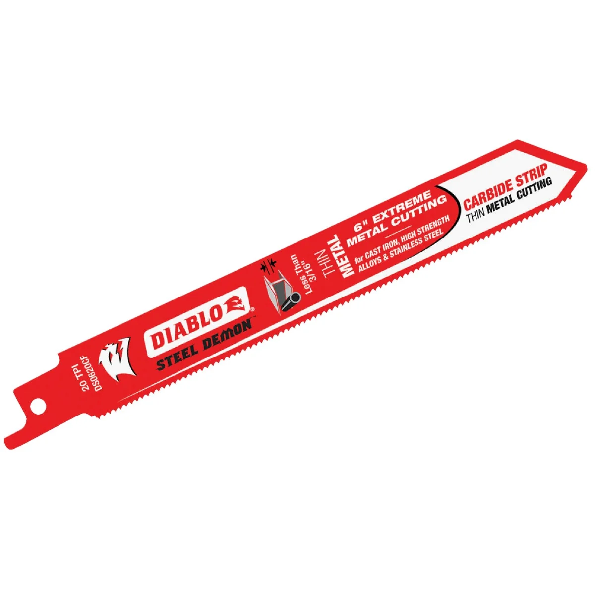 Stylish Diablo Steel Demon 6 In. 20 TPI Carbide Thin Metal Reciprocating Saw Blade First-Class
