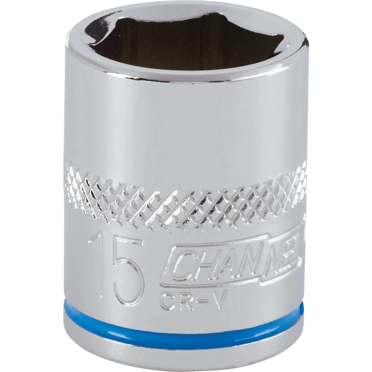 Organic Channellock 3 8 In. Drive 15 mm 6-Point Shallow Metric Socket Fine Crafted
