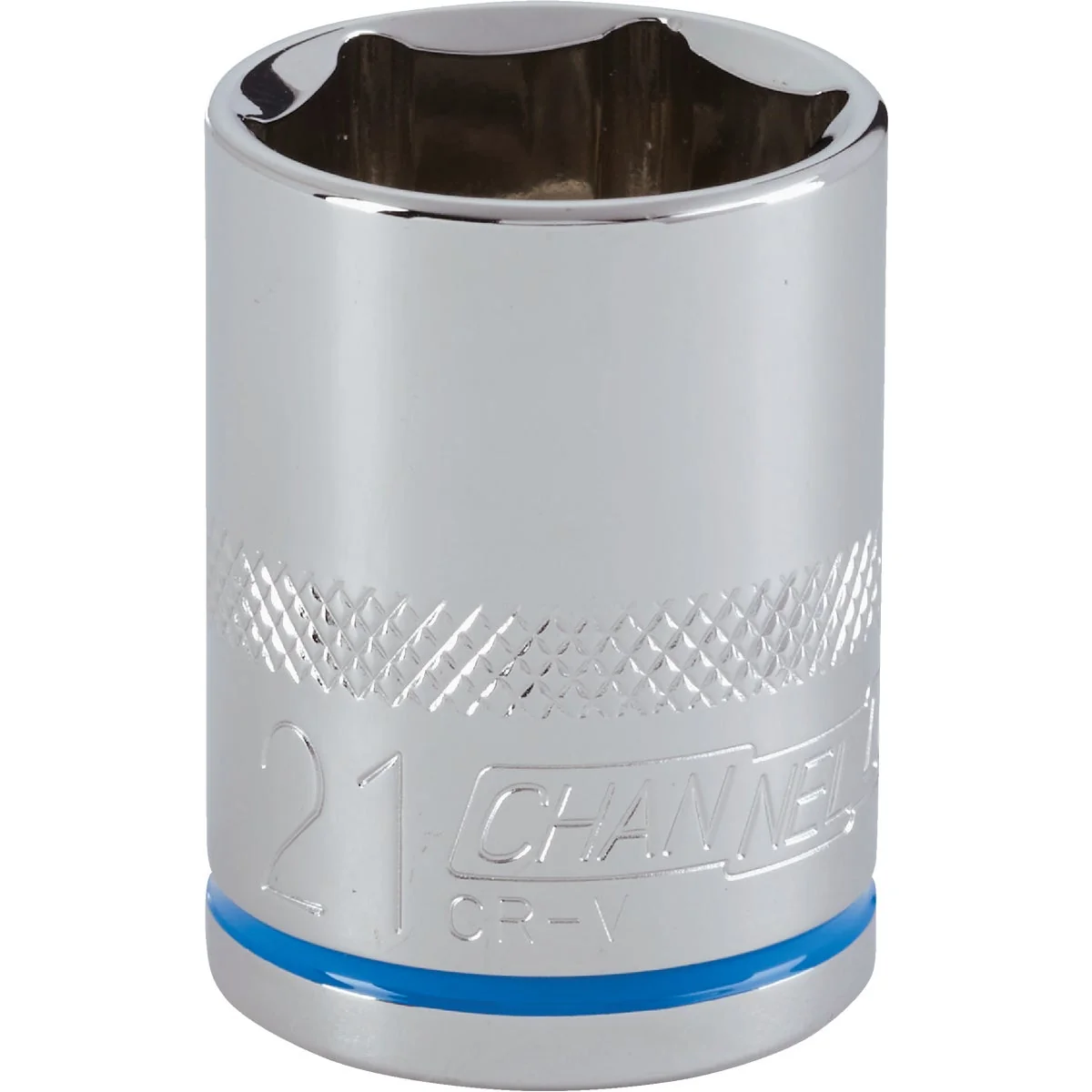 Certified Channellock 1 2 In. Drive 21 mm 6-Point Shallow Metric Socket Fine