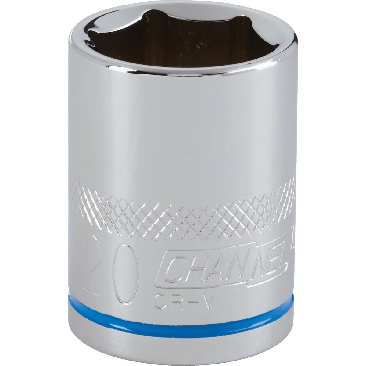 Fast Channellock 1 2 In. Drive 20 mm 6-Point Shallow Metric Socket Traditional