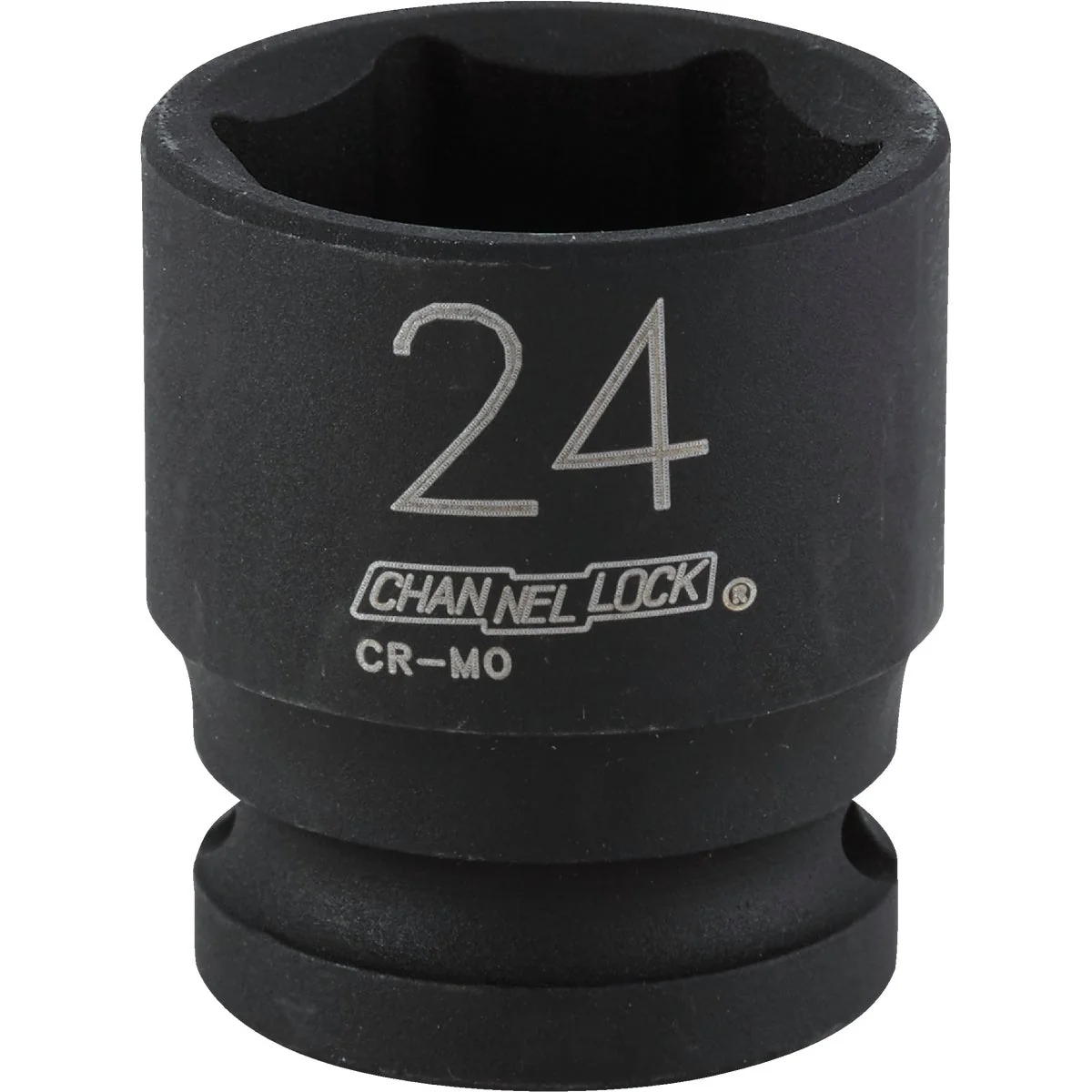 Detailed Channellock 1 2 In. Drive 24 mm 6-Point Shallow Metric Impact Socket Durable