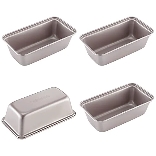 Professional Mini Loaf Pan Set 4 Count Convenient