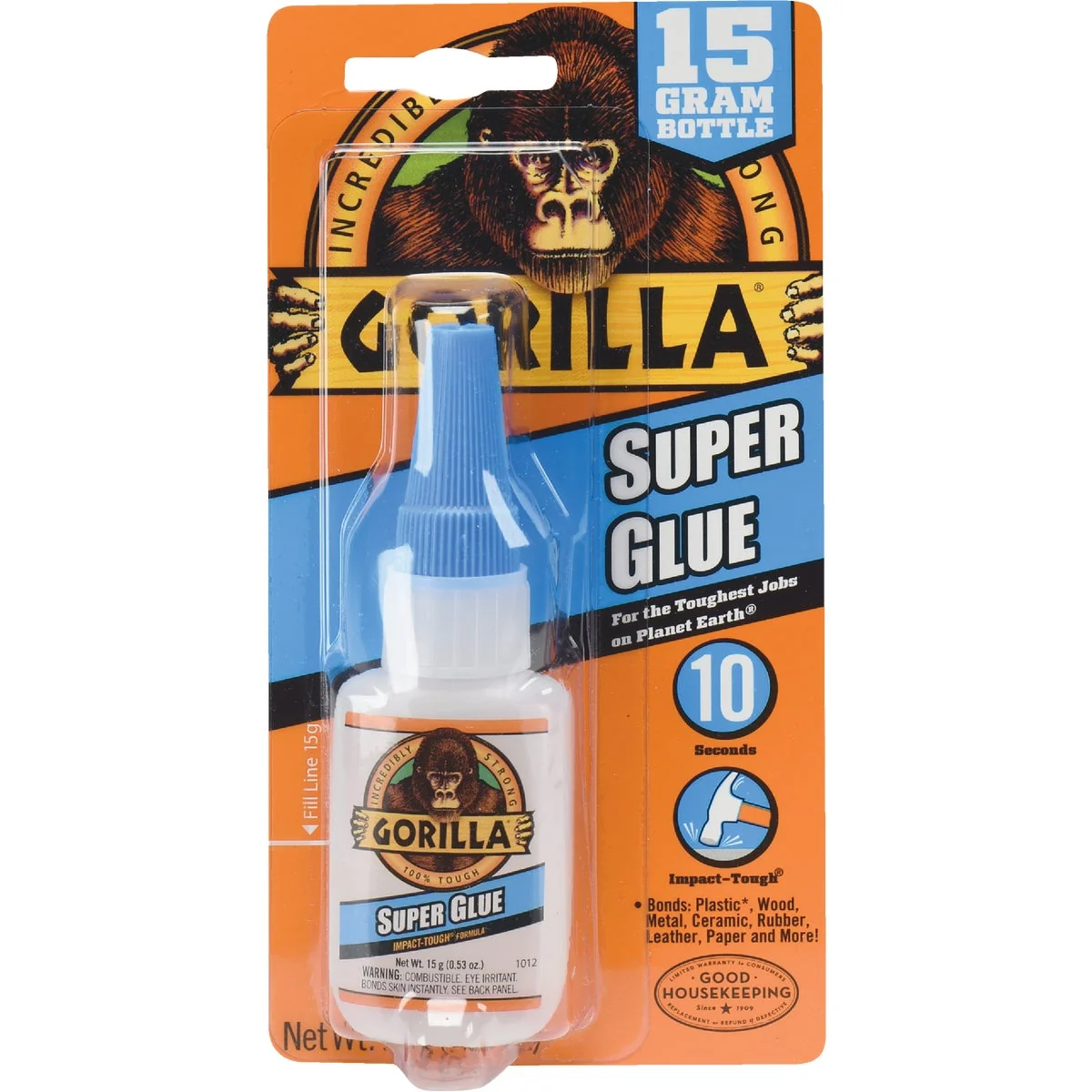 Elegant Gorilla 0.53 Oz. Liquid Super Glue Powerful