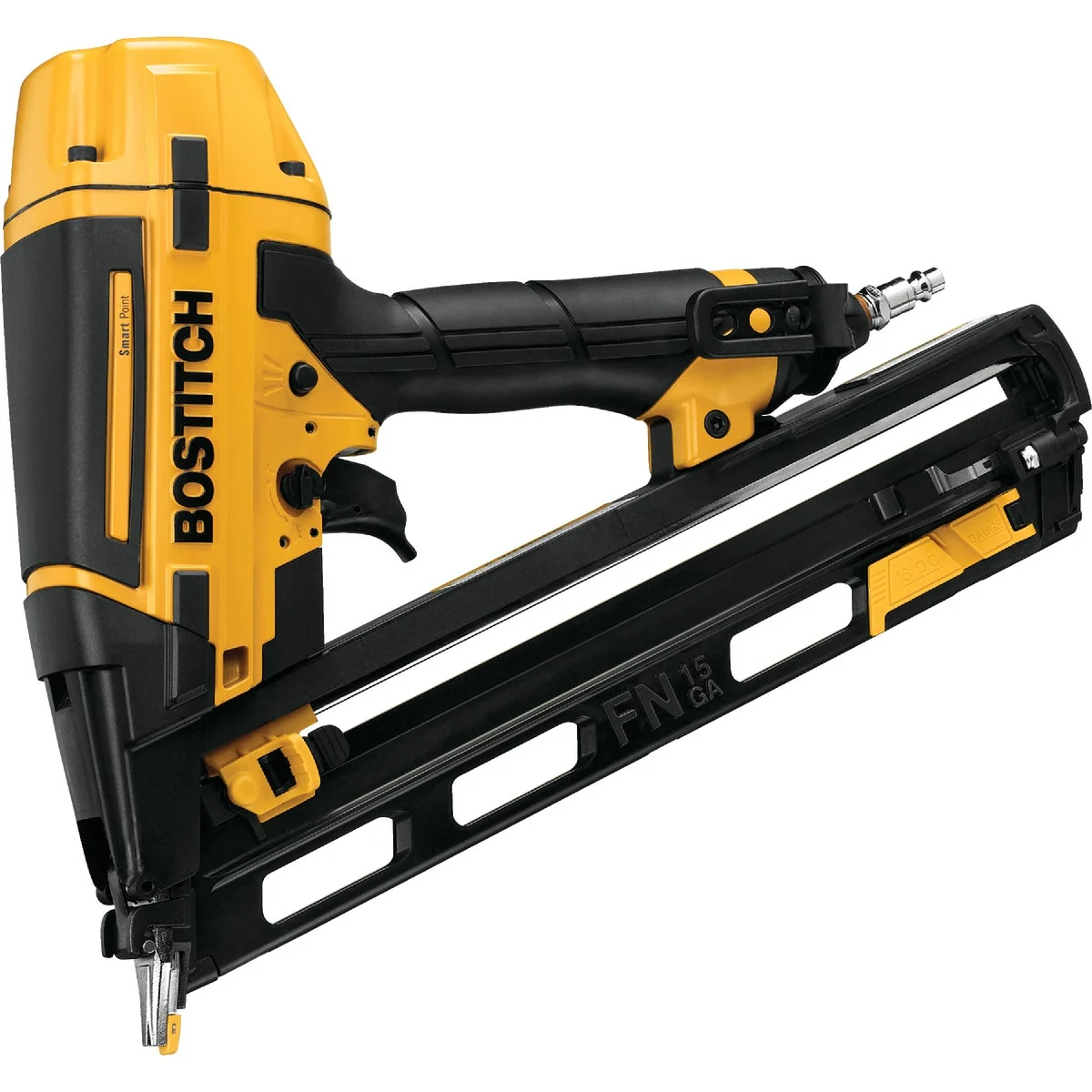 Smooth Bostitch Smart Point 15-Gauge 2-1 2 In. Angled Finish Nailer Kit Functional