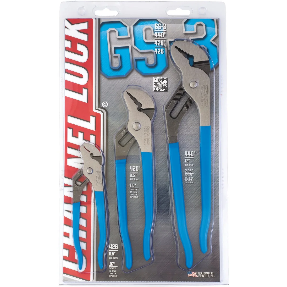 Elegant Channellock 6-1 2 In. 9-1 2 In. and 12 In. Tongue and Groove Plier Set 3-Piece High-End