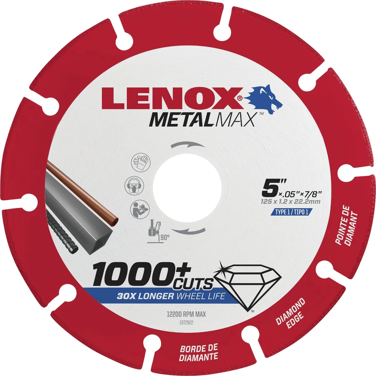 First-Class Lenox MetalMax 5 In. Segmented Rim Dry Cut Diamond Blade Expertly Made