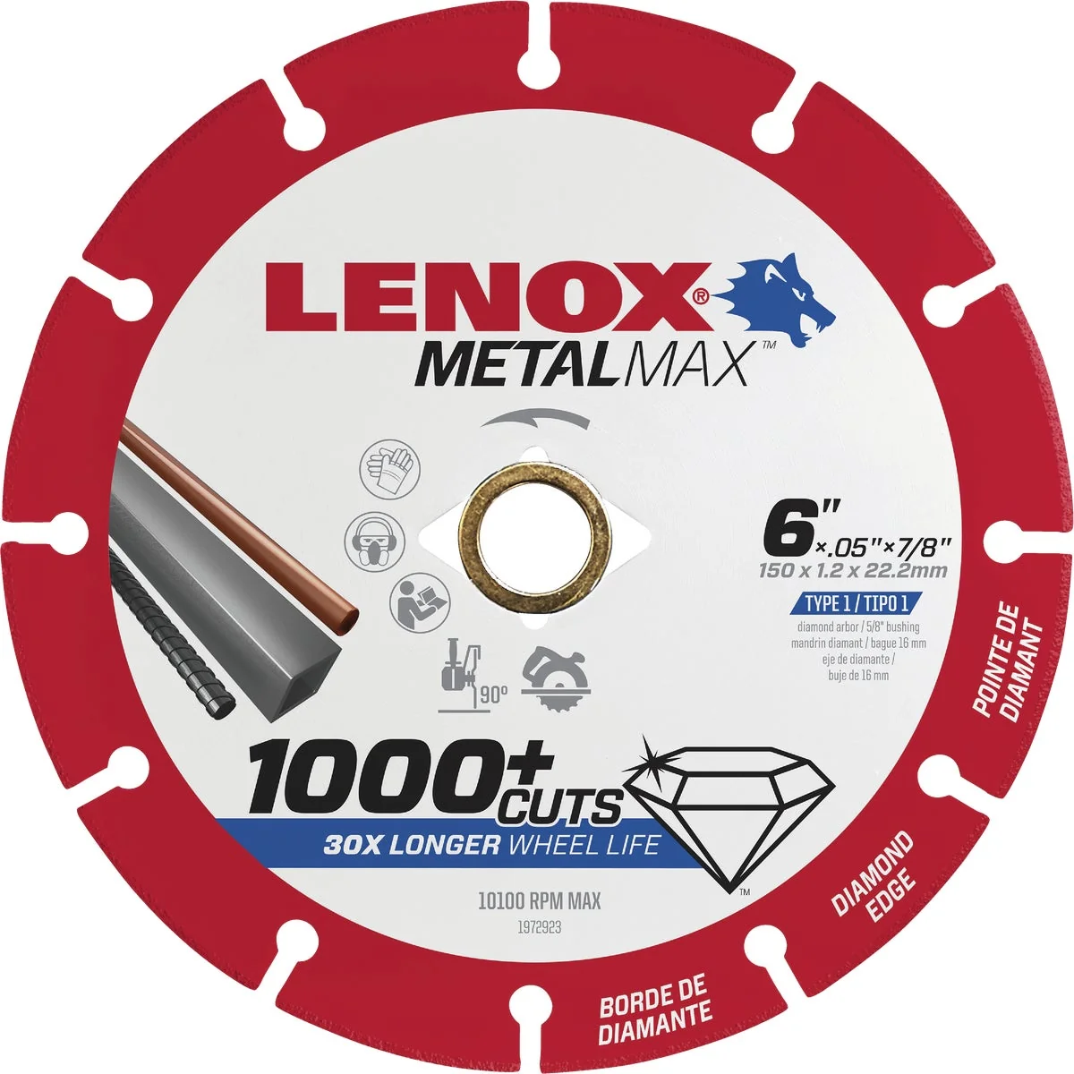Advanced Lenox MetalMax 6 In. Segmented Rim Dry Cut Diamond Blade Exceptional