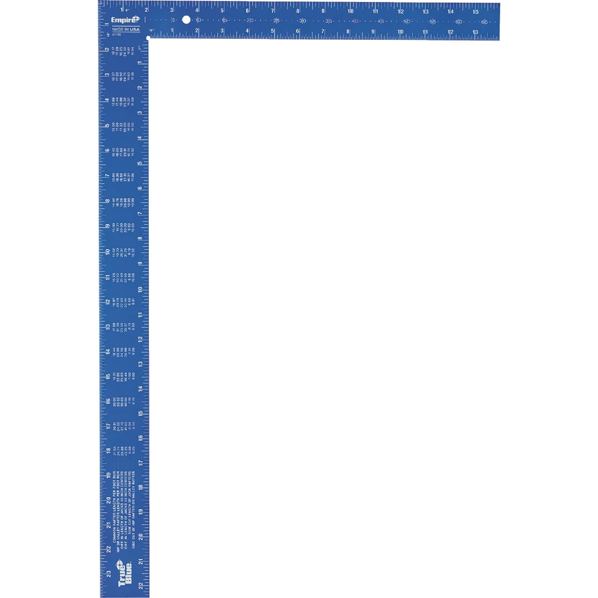 Fast Empire True Blue 16 In. x 24 In. Aluminum High-Visibility Carpenter's Square Official
