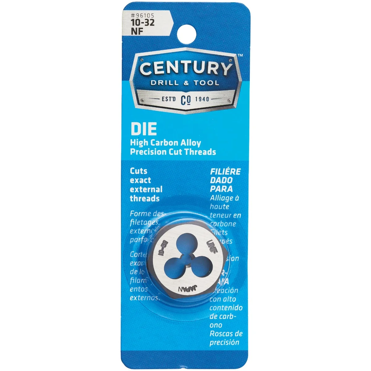 User-Friendly Century Drill Tool 10-32 National Fine 1 In. Across Flats Fractional Hexagon Die First-Class